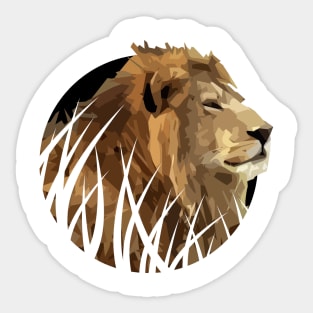 Lion King of Animals Sticker